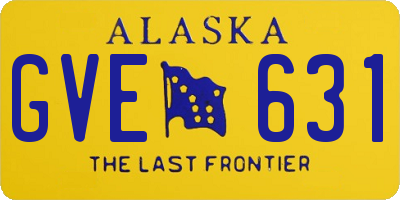 AK license plate GVE631