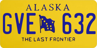 AK license plate GVE632