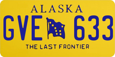 AK license plate GVE633