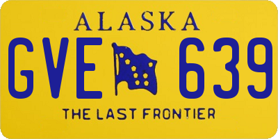 AK license plate GVE639