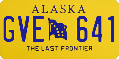 AK license plate GVE641