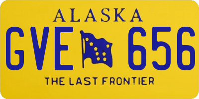 AK license plate GVE656