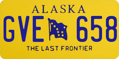 AK license plate GVE658