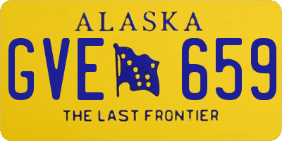 AK license plate GVE659