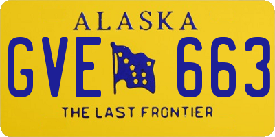 AK license plate GVE663