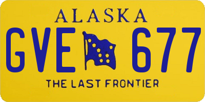 AK license plate GVE677