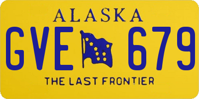 AK license plate GVE679