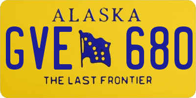 AK license plate GVE680