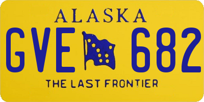 AK license plate GVE682