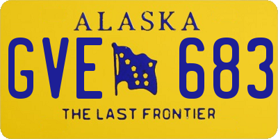 AK license plate GVE683