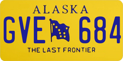 AK license plate GVE684