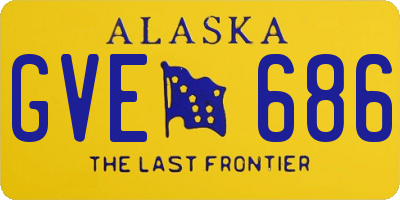 AK license plate GVE686