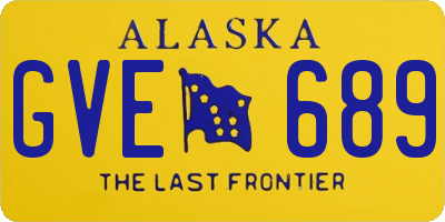 AK license plate GVE689