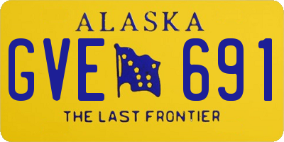 AK license plate GVE691