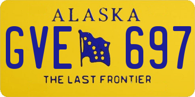 AK license plate GVE697