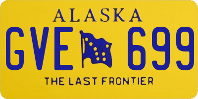 AK license plate GVE699