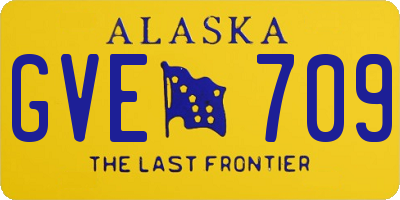 AK license plate GVE709