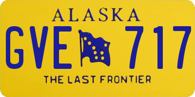 AK license plate GVE717