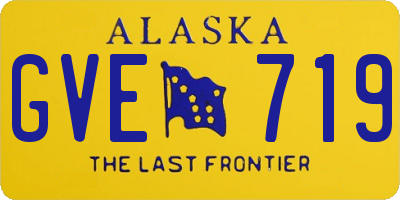 AK license plate GVE719