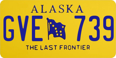 AK license plate GVE739