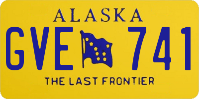 AK license plate GVE741