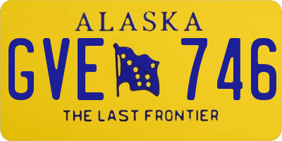 AK license plate GVE746