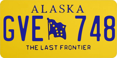 AK license plate GVE748