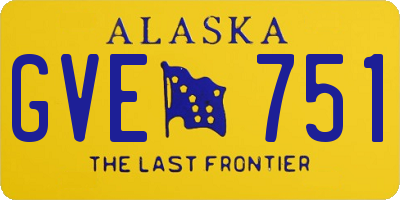 AK license plate GVE751