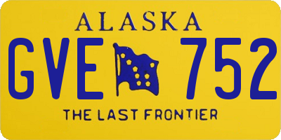 AK license plate GVE752