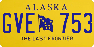 AK license plate GVE753