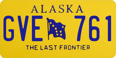 AK license plate GVE761