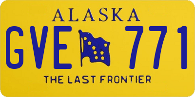 AK license plate GVE771