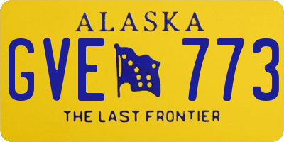 AK license plate GVE773