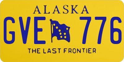 AK license plate GVE776