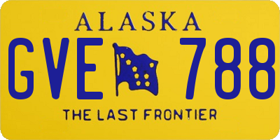 AK license plate GVE788