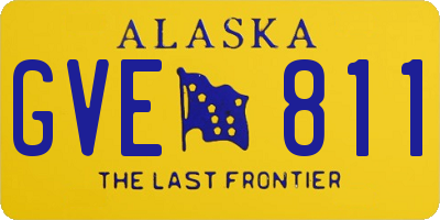 AK license plate GVE811