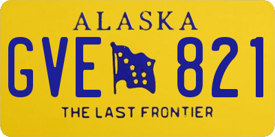 AK license plate GVE821