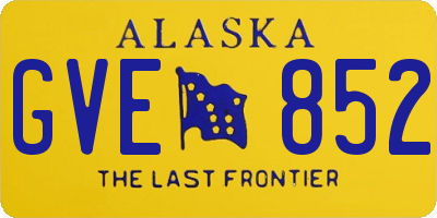 AK license plate GVE852