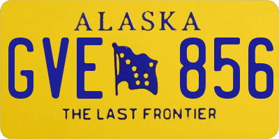 AK license plate GVE856