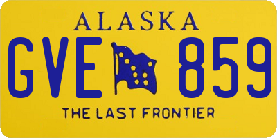 AK license plate GVE859