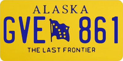 AK license plate GVE861