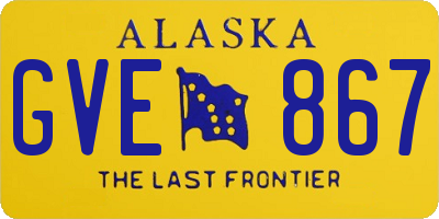 AK license plate GVE867