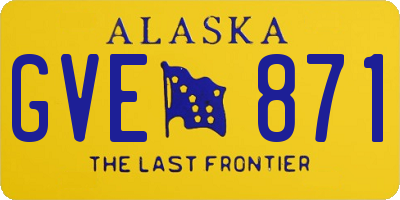 AK license plate GVE871