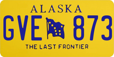 AK license plate GVE873