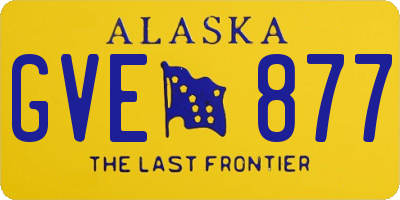 AK license plate GVE877