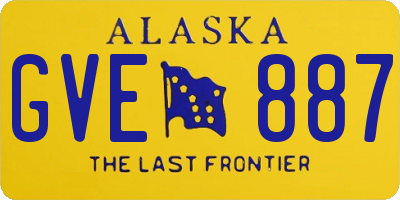 AK license plate GVE887