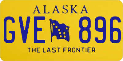 AK license plate GVE896