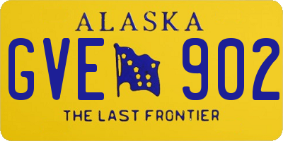 AK license plate GVE902