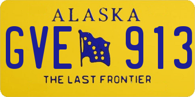 AK license plate GVE913