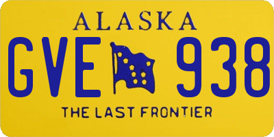 AK license plate GVE938